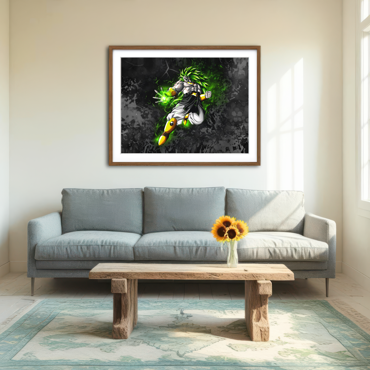 AUTO-MOCKUP ROOM | Broly Wall Art