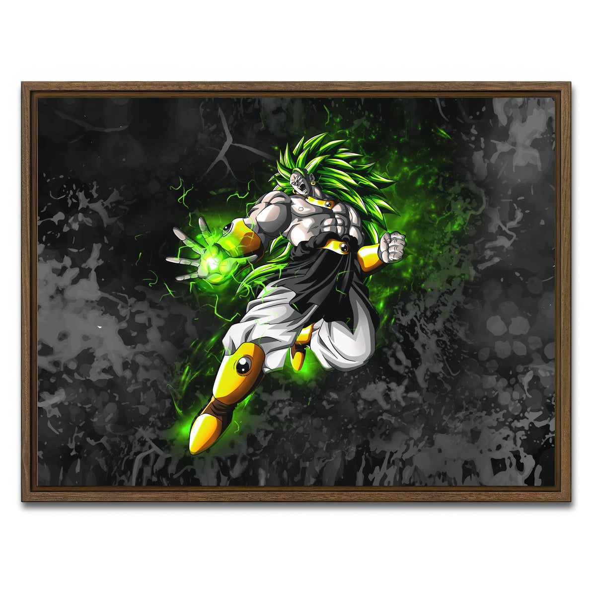 AUTO-MOCKUP WHITE | Broly | 1 Piece | Walnut Framed Canvas | group=4x3