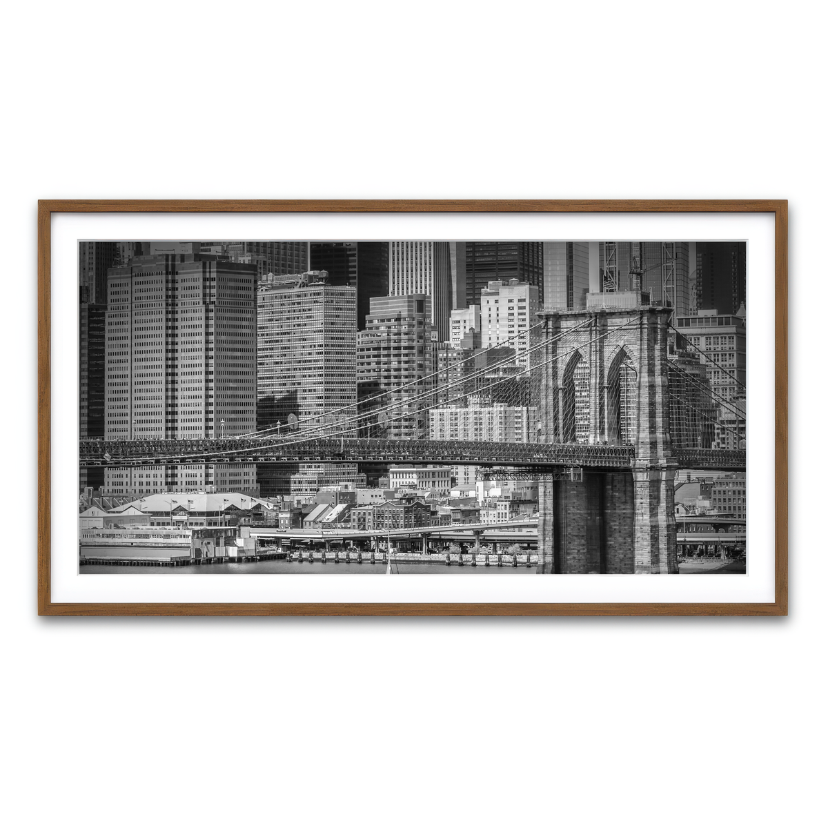 Framed Print 2x1 Walnut