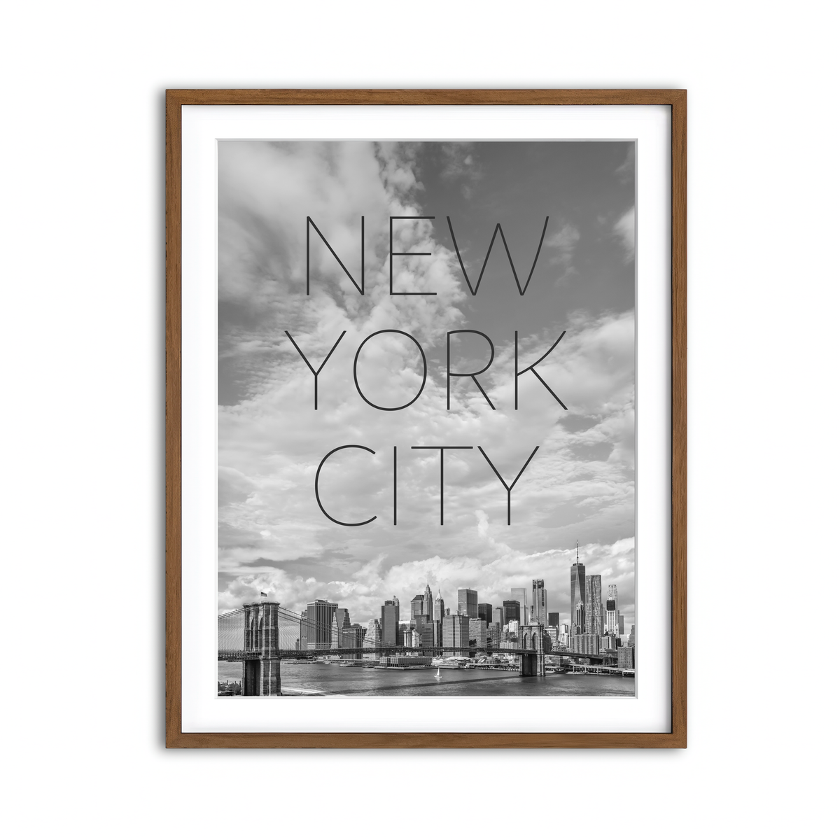 Framed Print 3x4 Walnut