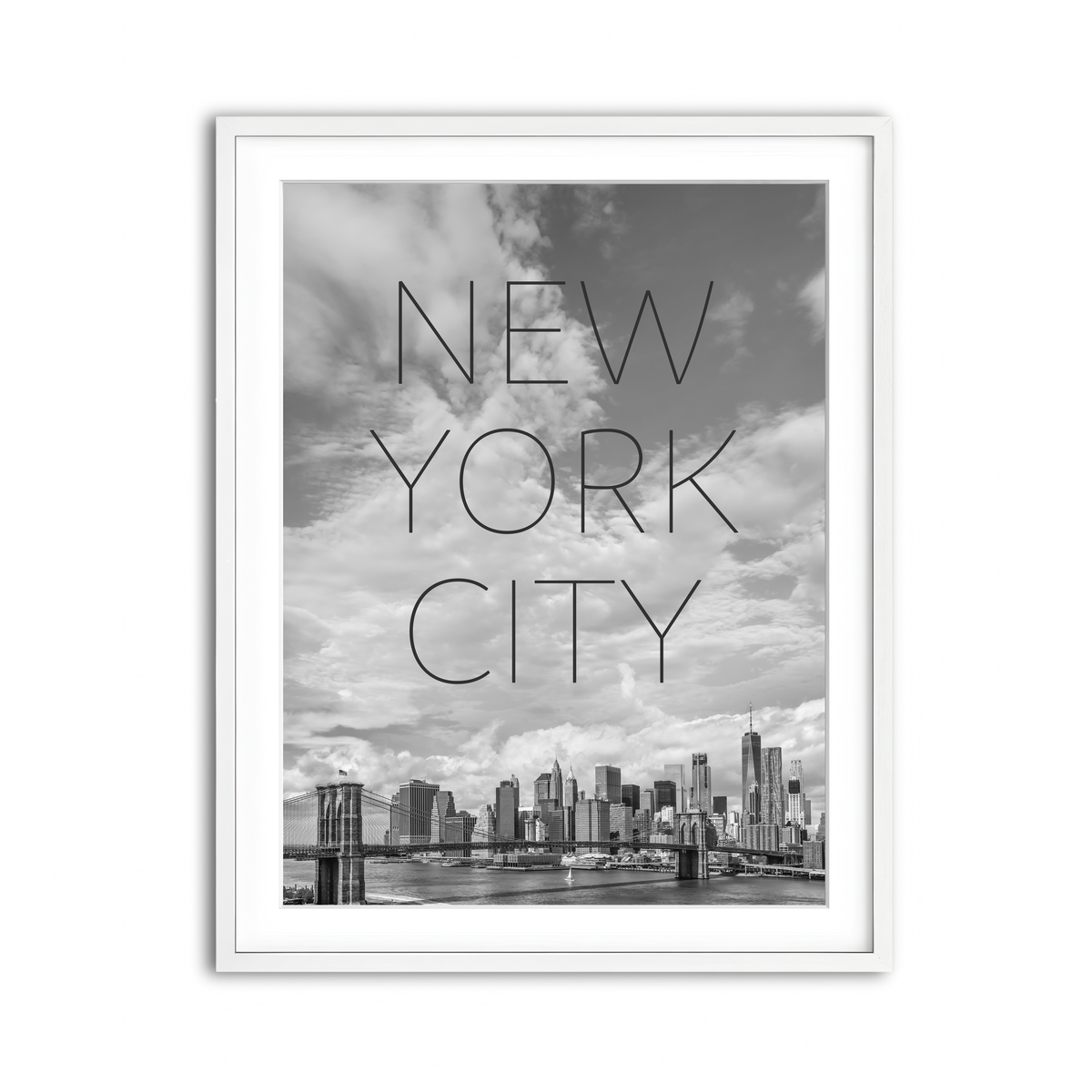 Framed Print 3x4 White