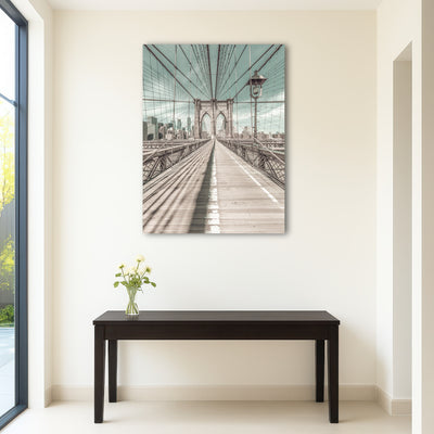 AUTO-MOCKUP ROOM | Brooklyn Bridge vintage style