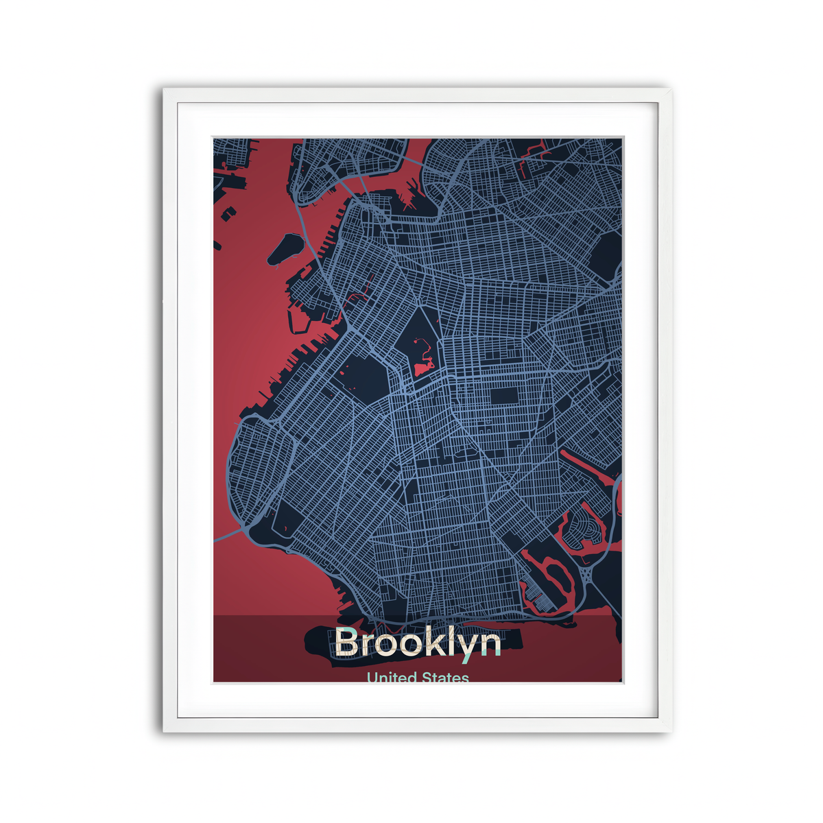 Framed Print 3x4 White