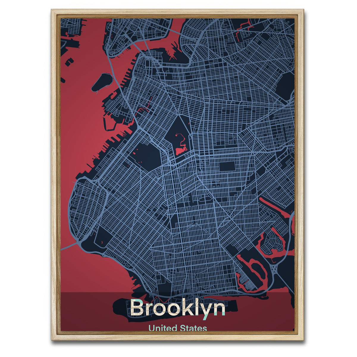 AUTO-MOCKUP WHITE | Brooklyn | 1 Piece | Natural Framed Canvas | group=3x4