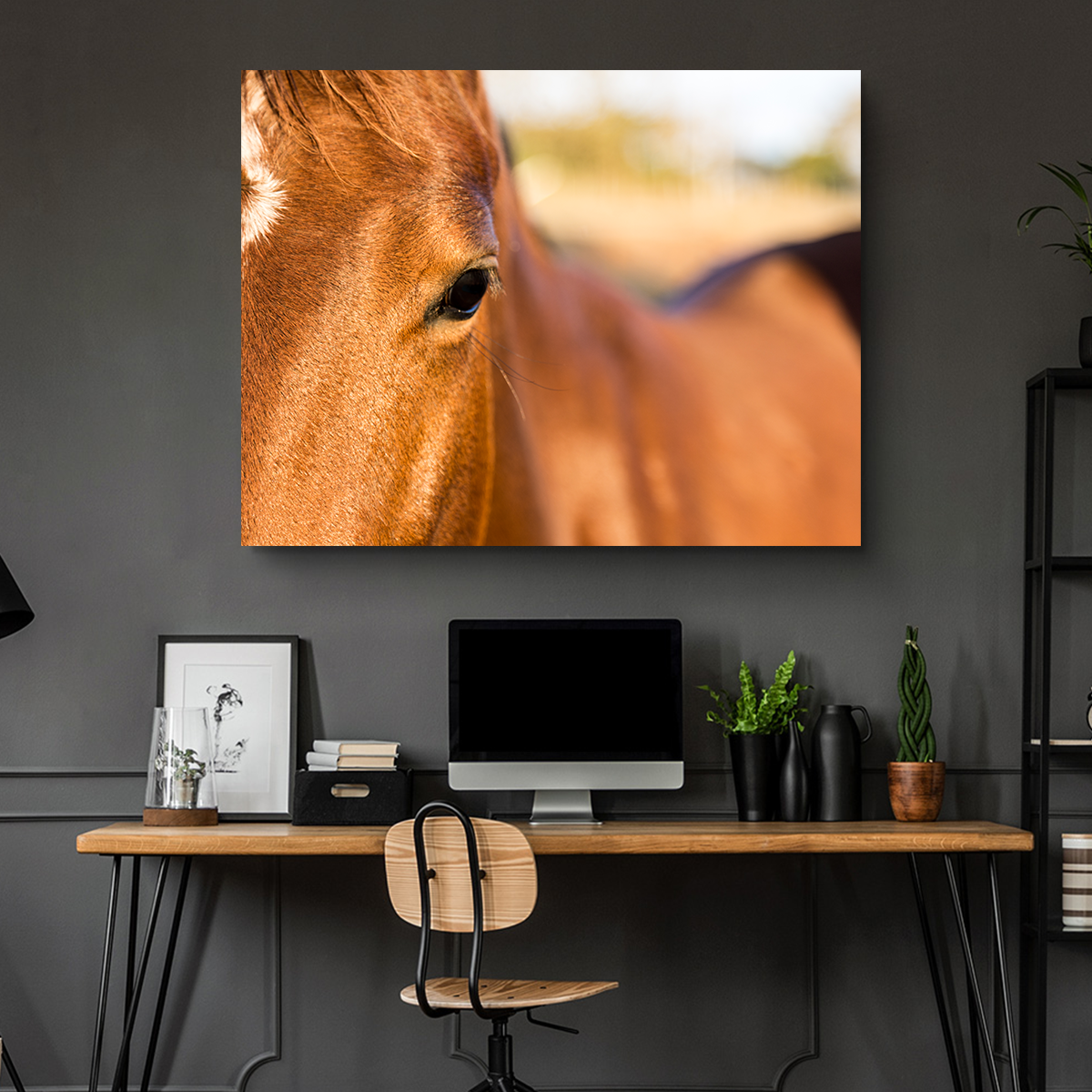 Brown Quarter Horse Wall Art