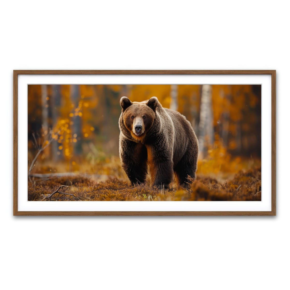 Framed Print 2x1 Walnut