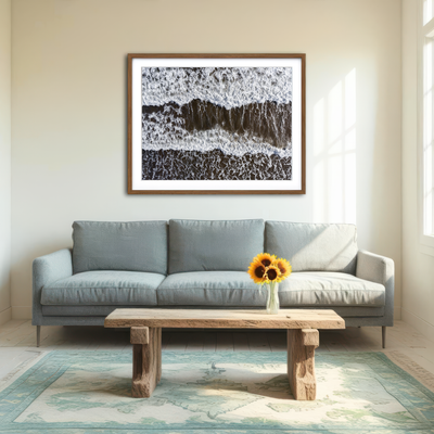 AUTO-MOCKUP ROOM | Brown Wake Wall Art