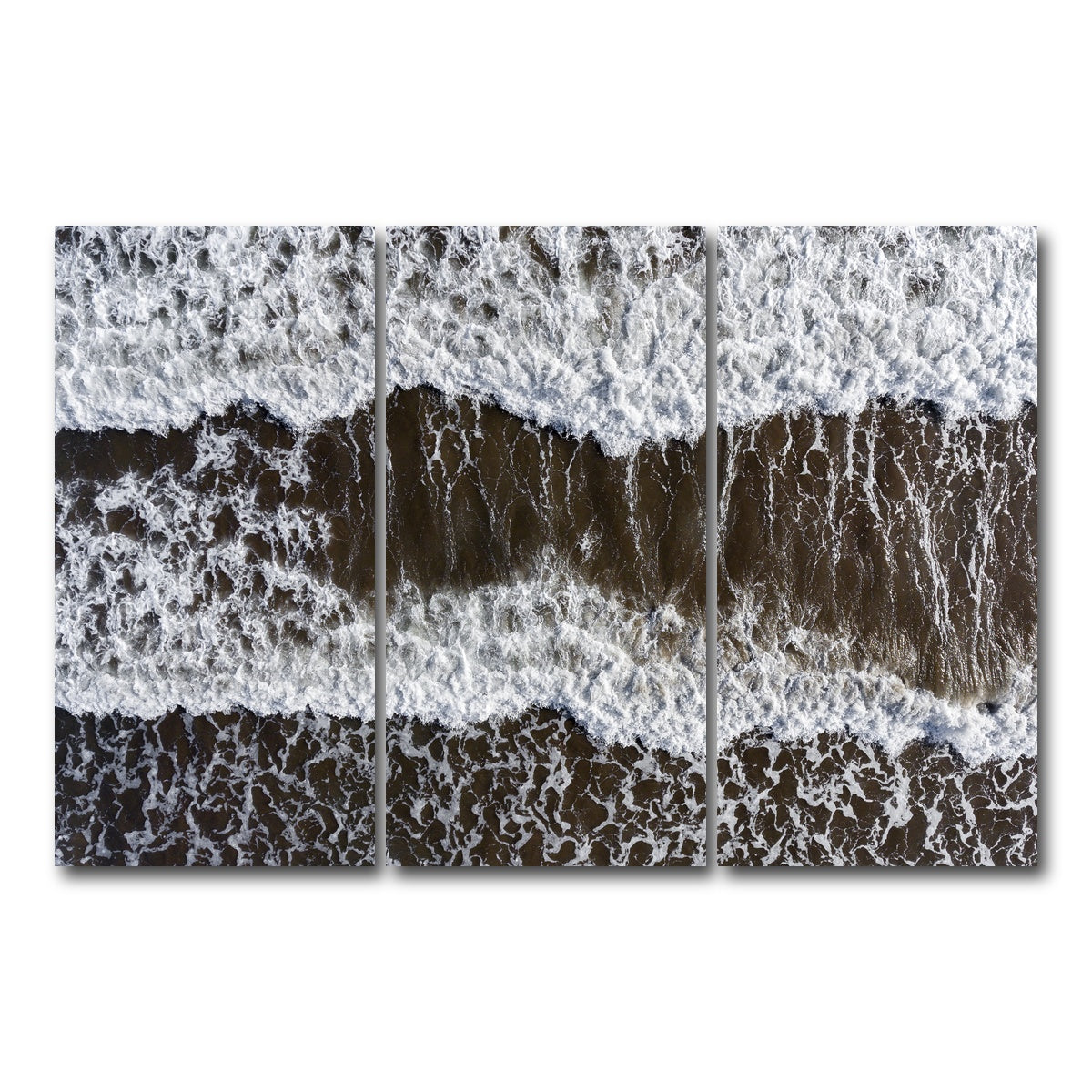 AUTO-MOCKUP WHITE | Brown Wake | 3 Piece | Gallery Wrap Canvas | group=12x24