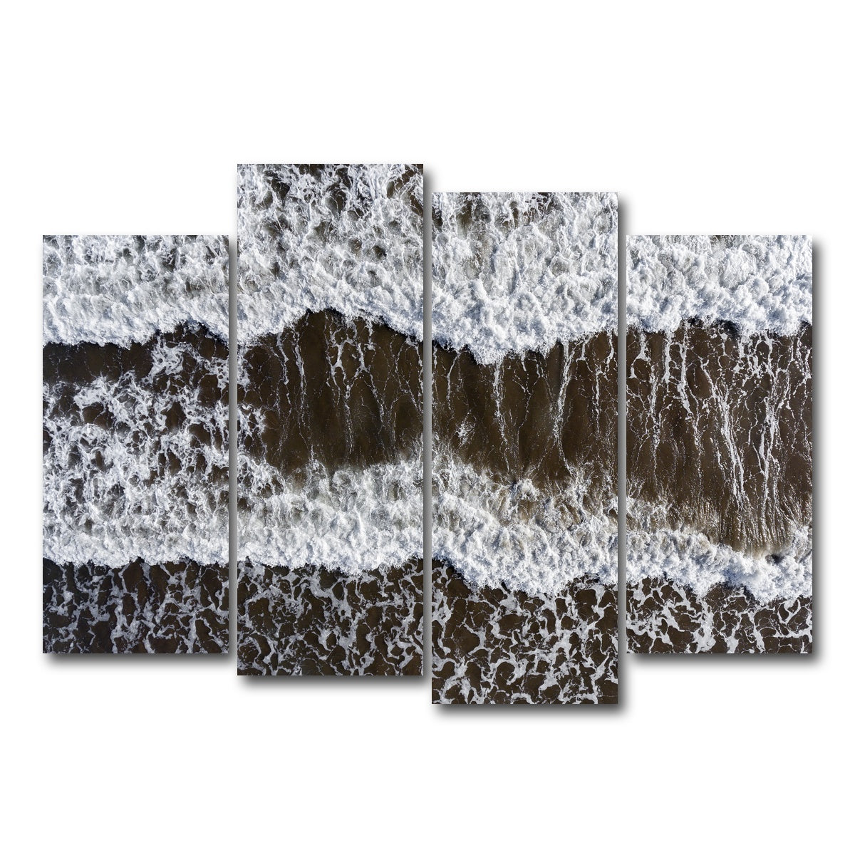 AUTO-MOCKUP WHITE | Brown Wake | 4 Piece | Gallery Wrap Canvas | group=4_normal