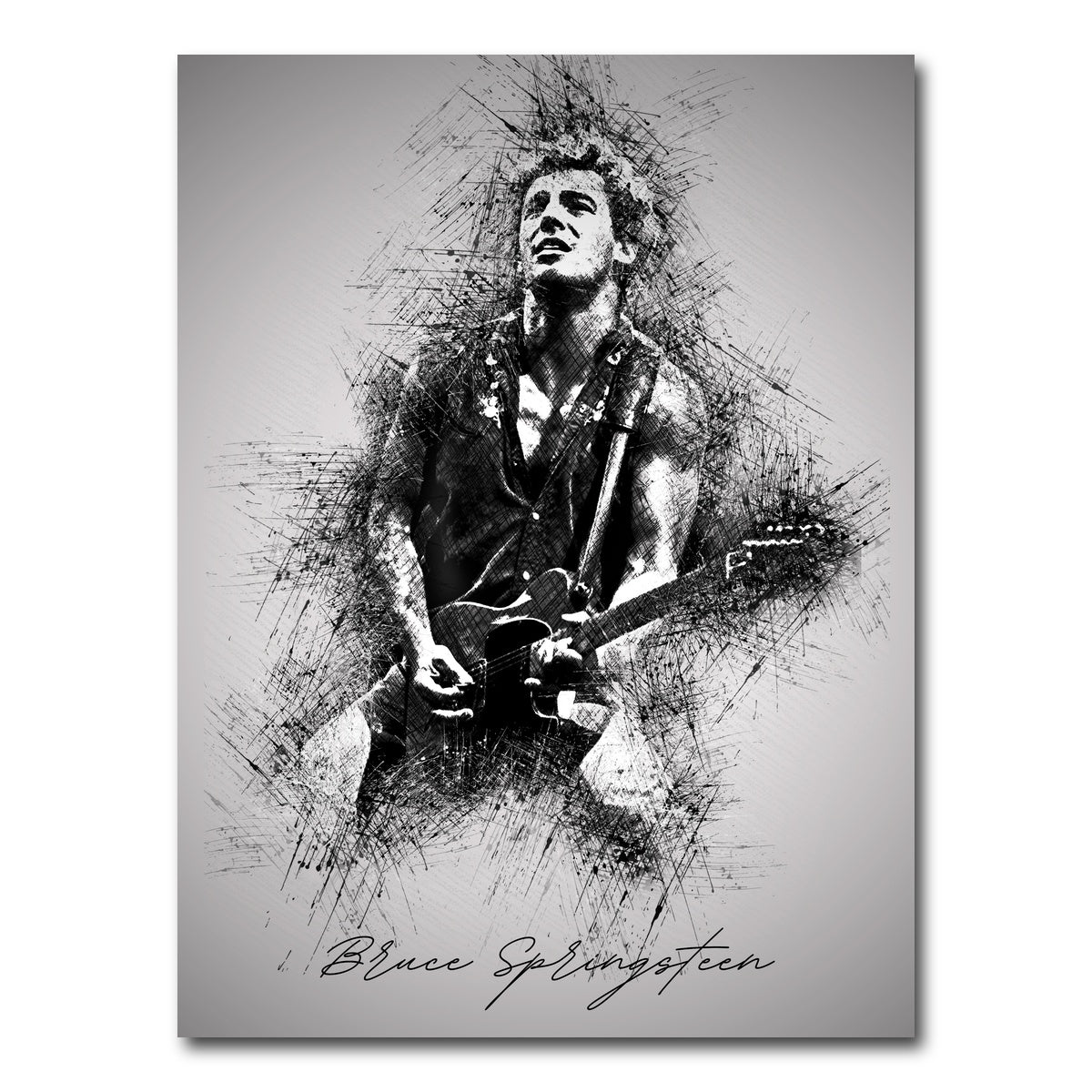 AUTO-MOCKUP WHITE | Bruce Springsteen Back in the Day | 1 Piece | Gallery Wrap Canvas | group=3x4