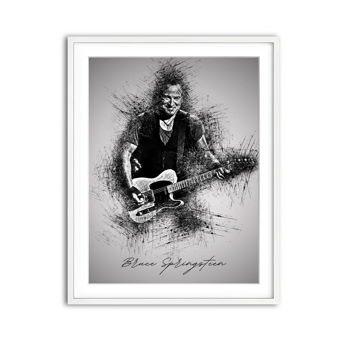 Framed Print 3x4 White