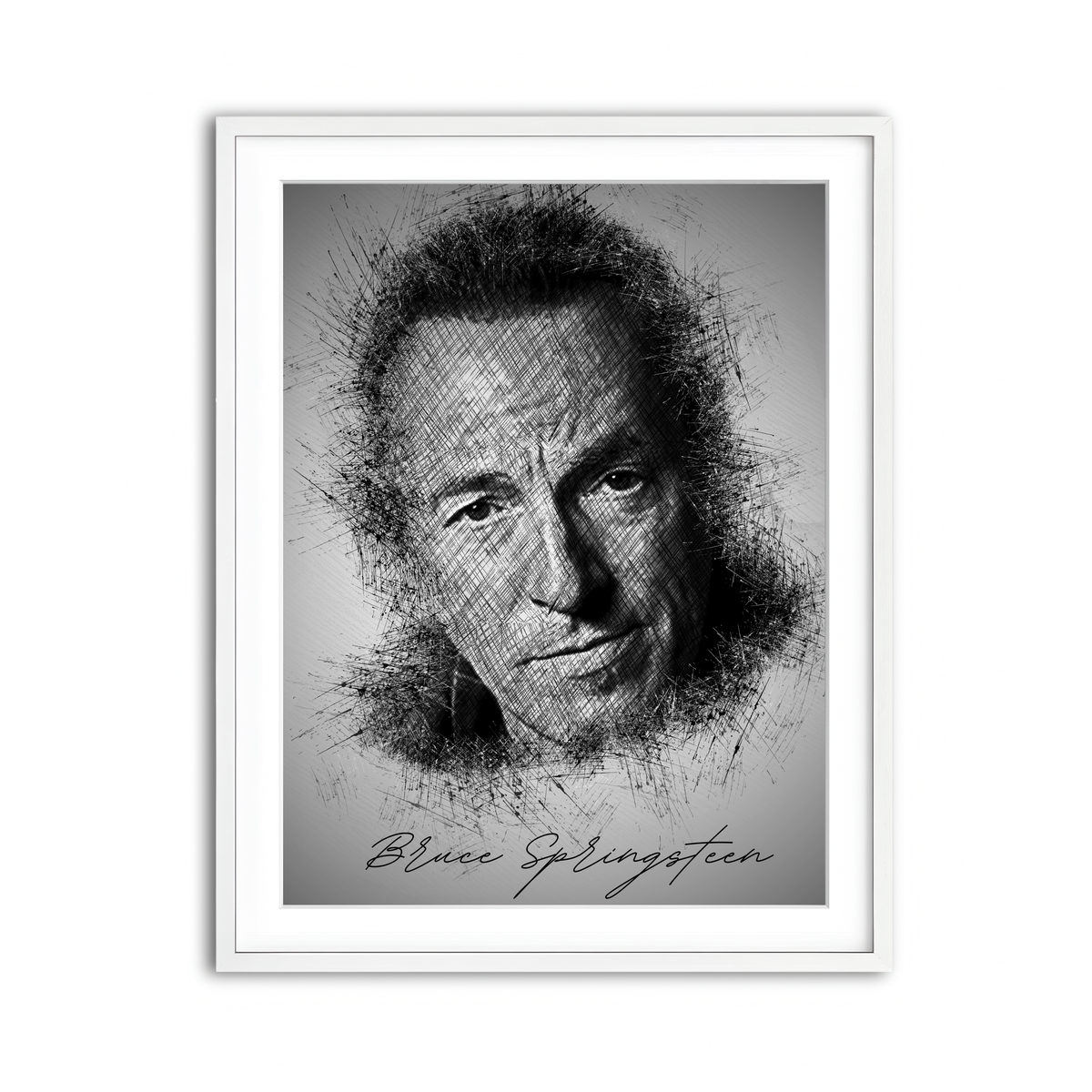 Framed Print 3x4 White