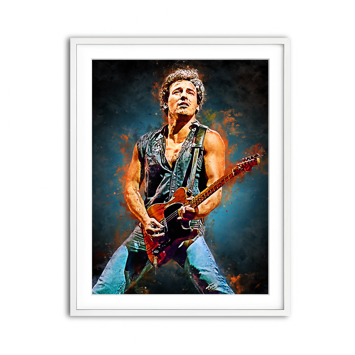 Framed Print 3x4 White