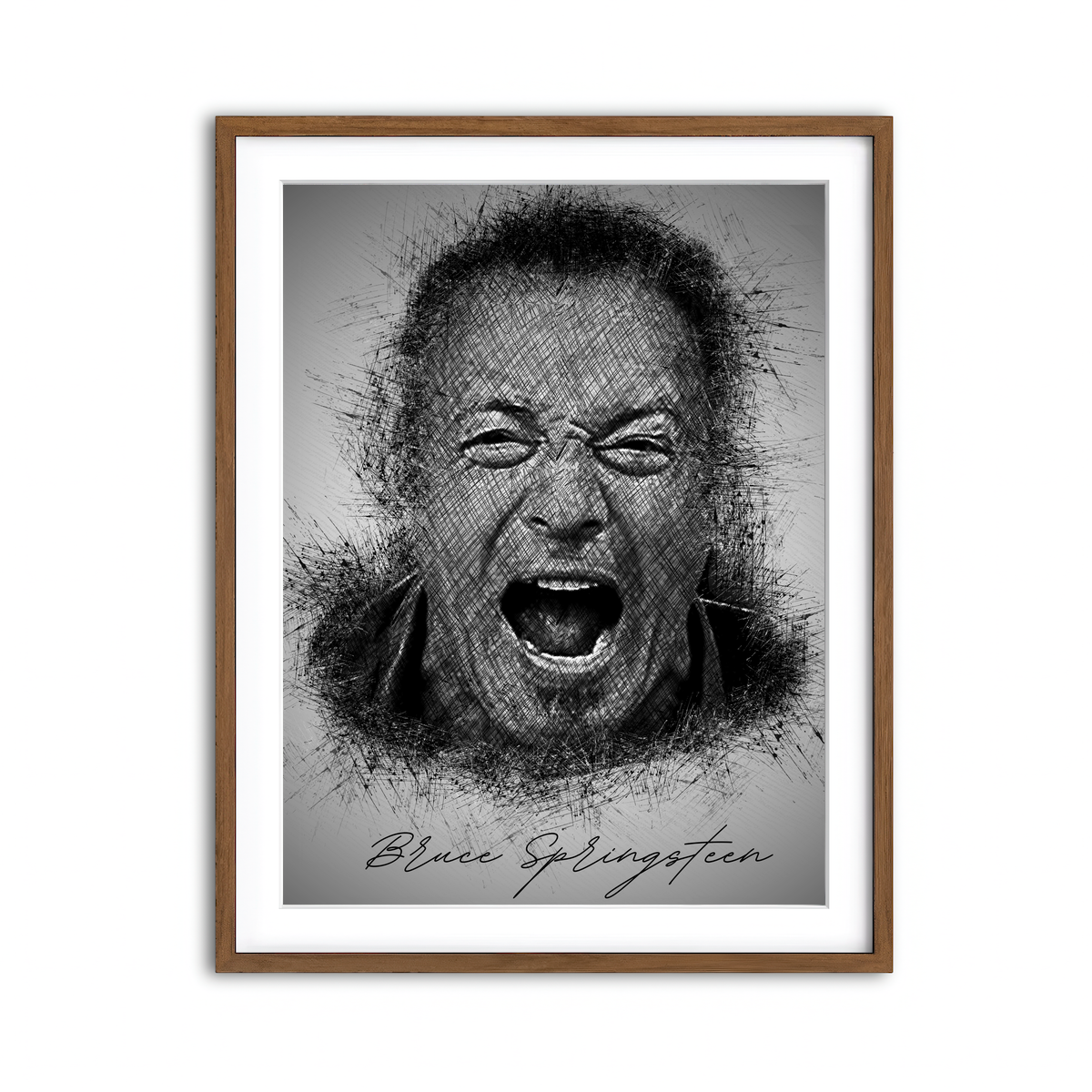 Framed Print 3x4 Walnut