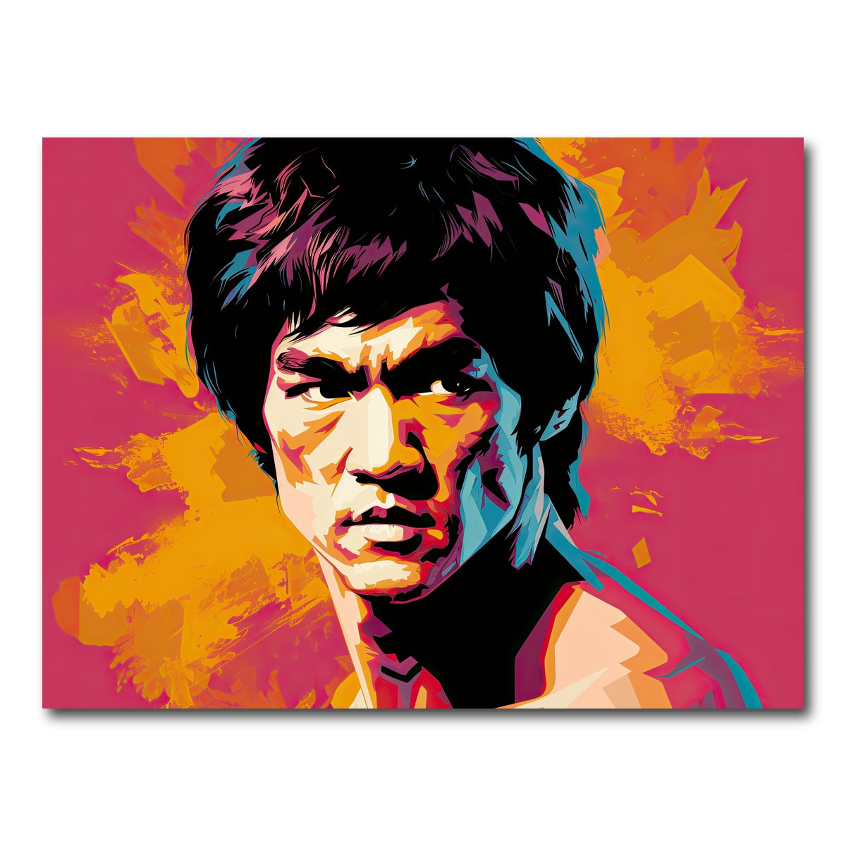 AUTO-MOCKUP WHITE | Bruce fierce | 1 Piece | Gallery Wrap Canvas | group=4x3