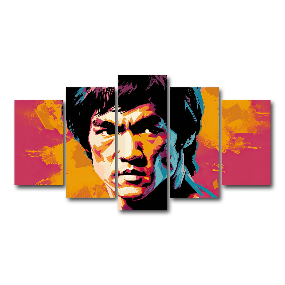 AUTO-MOCKUP WHITE | Bruce fierce | 5 Piece | Gallery Wrap Canvas | group=5_normal