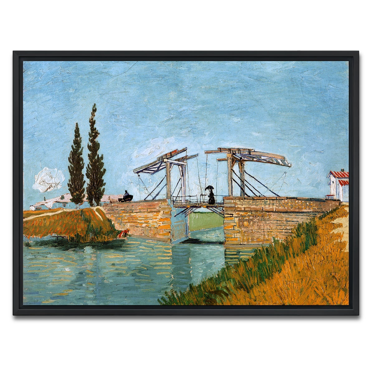 AUTO-MOCKUP WHITE | Brug bij Langlois | 1 Piece | Black Framed Canvas | group=4x3