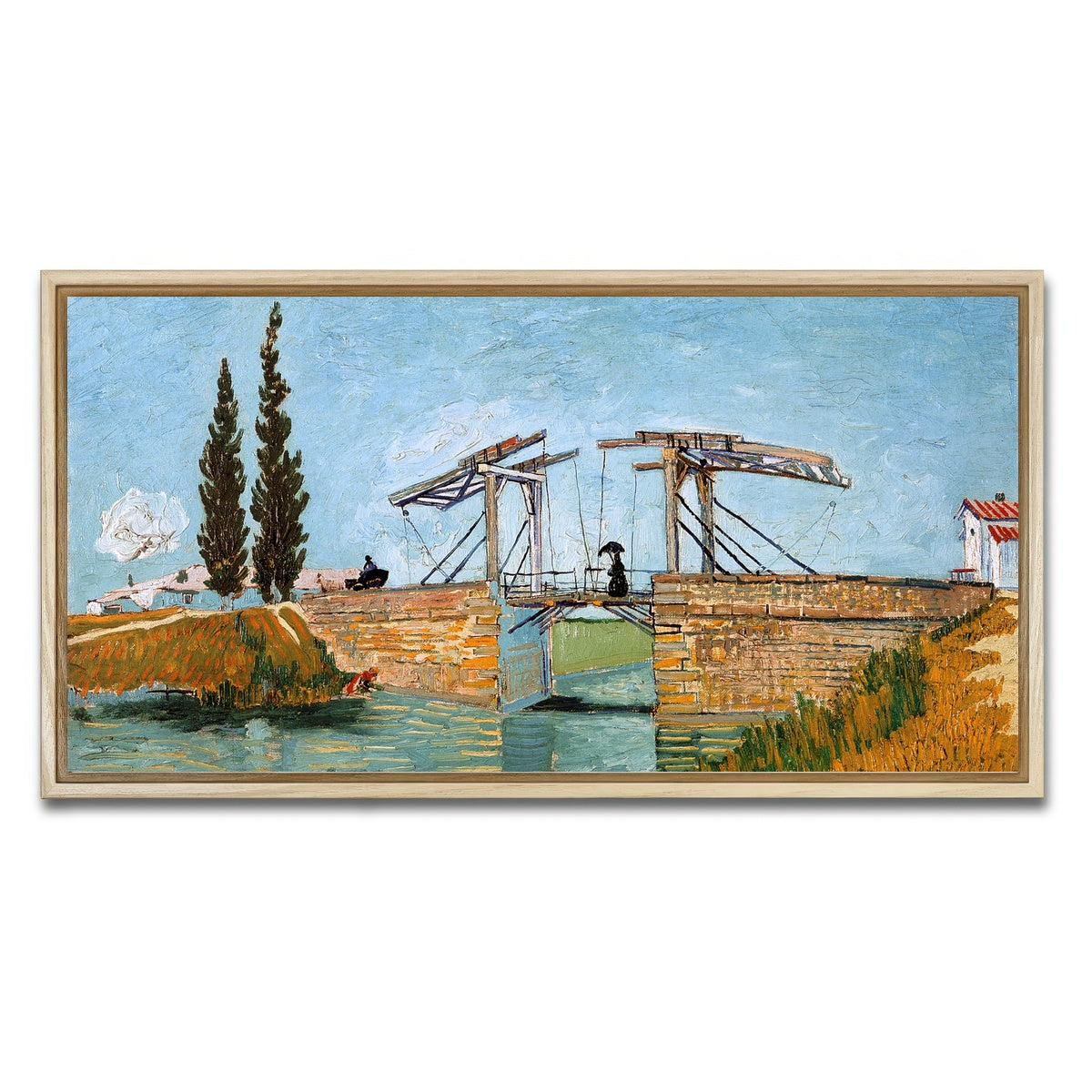 AUTO-MOCKUP WHITE | Brug bij Langlois | 1 Piece | Natural Framed Canvas | group=2x1