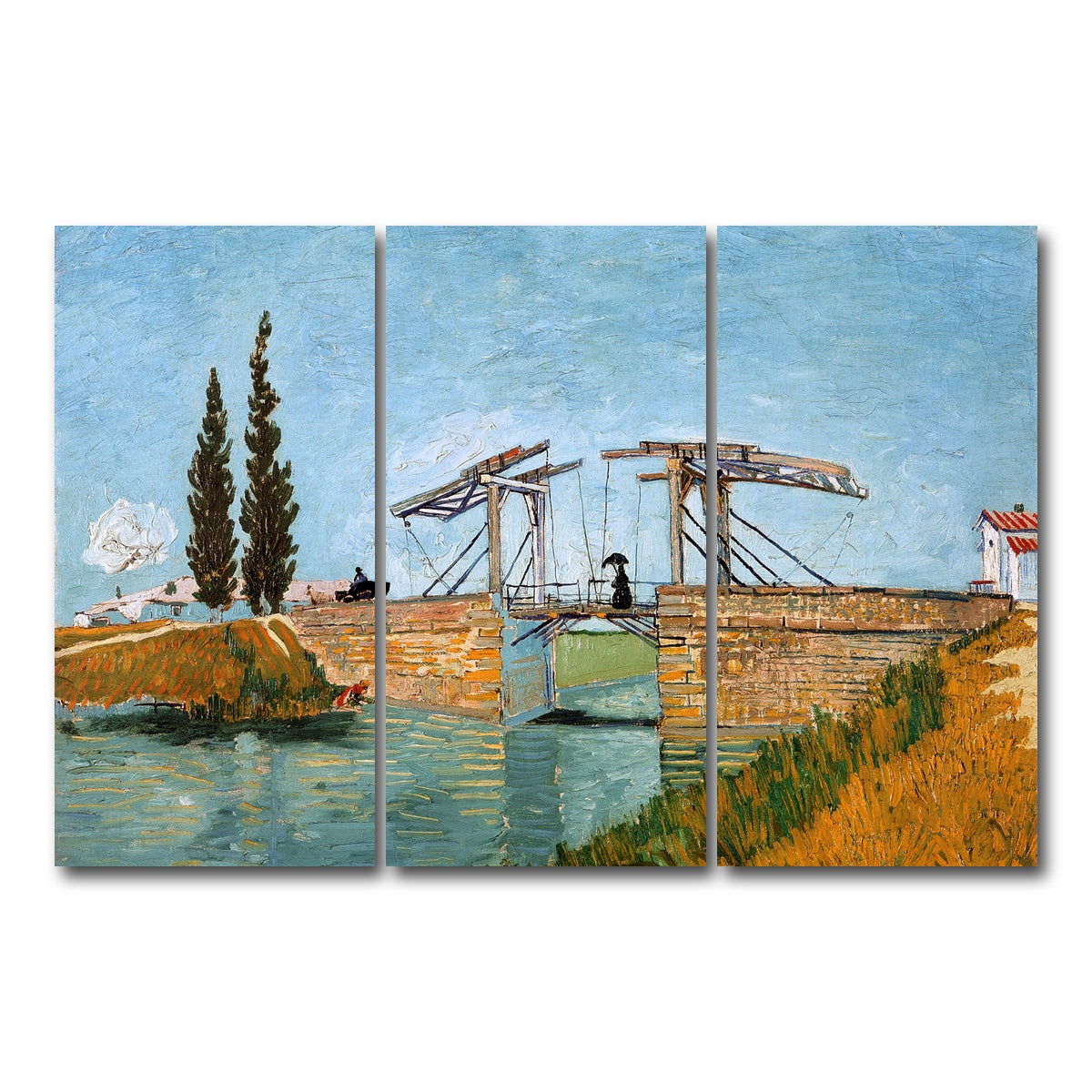 AUTO-MOCKUP WHITE | Brug bij Langlois | 3 Piece | Gallery Wrap Canvas | group=12x24