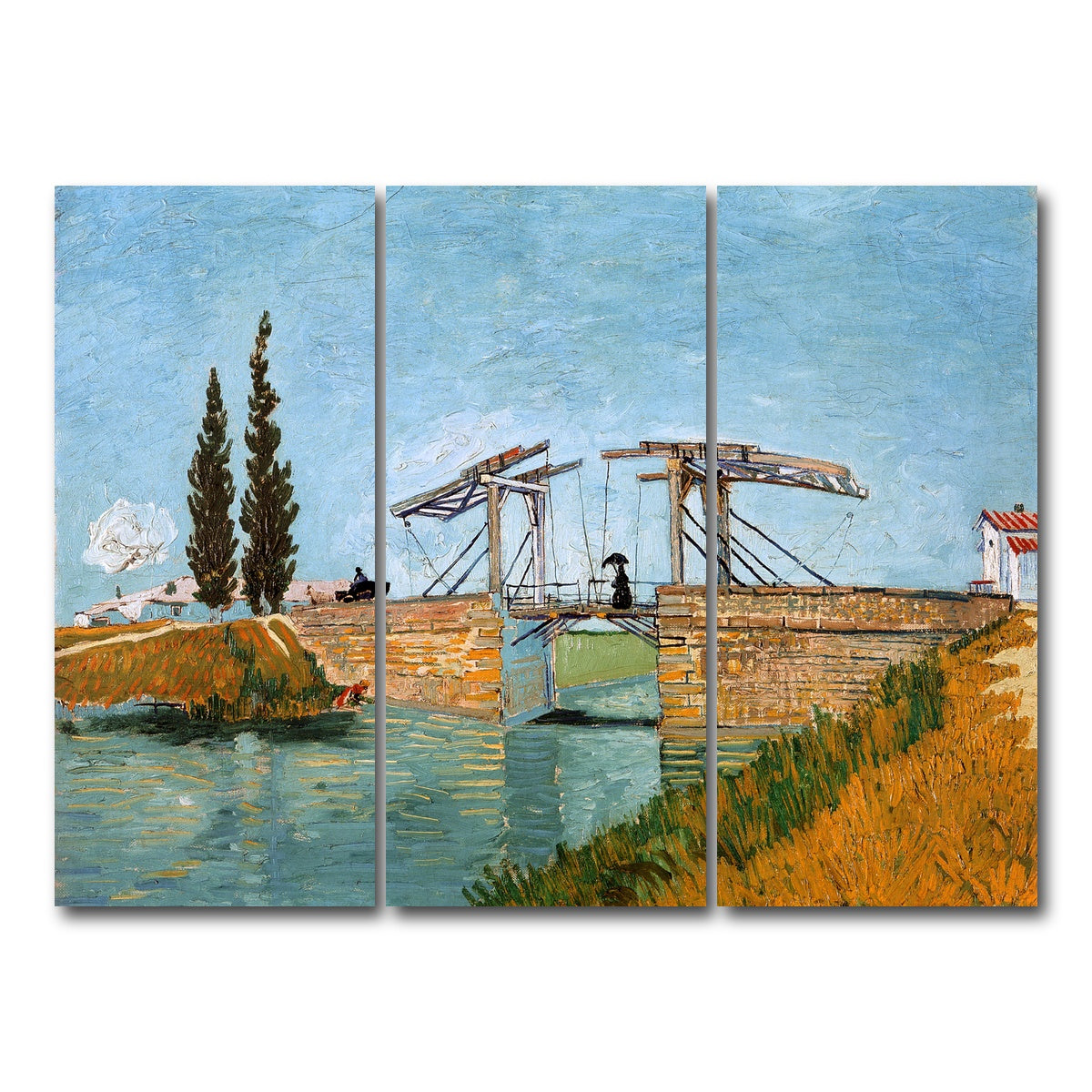 AUTO-MOCKUP WHITE | Brug bij Langlois | 3 Piece | Gallery Wrap Canvas | group=8x18