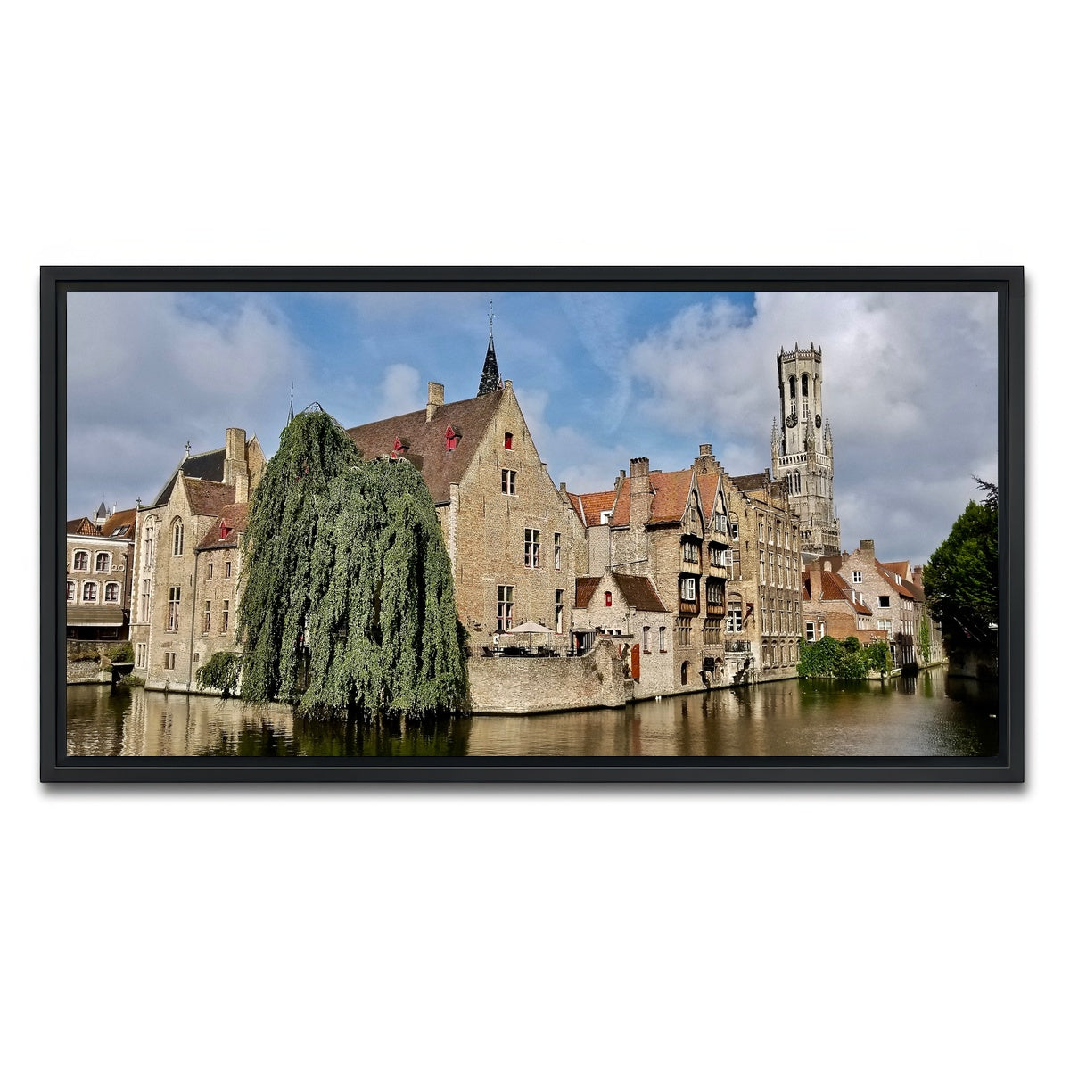AUTO-MOCKUP WHITE | Bruges | 1 Piece | Black Framed Canvas | group=2x1