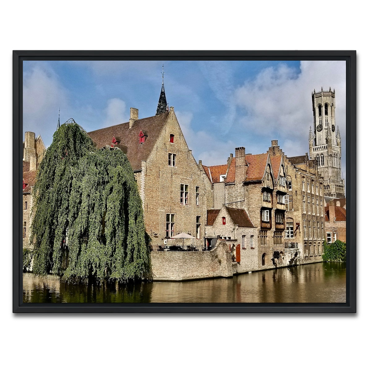 AUTO-MOCKUP WHITE | Bruges | 1 Piece | Black Framed Canvas | group=4x3