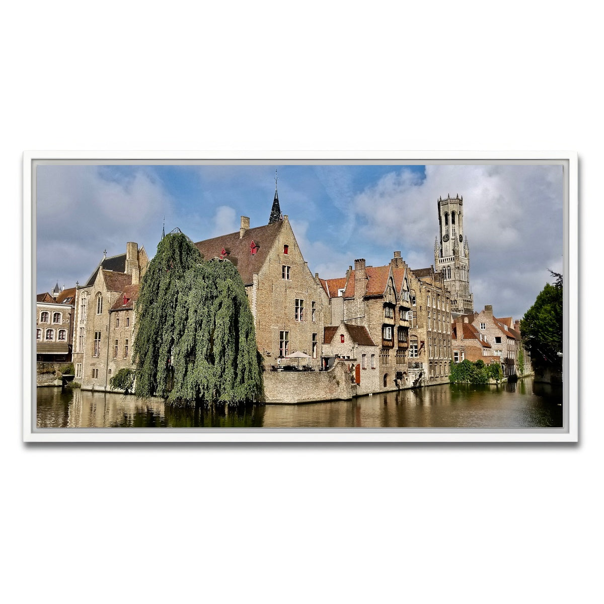 AUTO-MOCKUP WHITE | Bruges | 1 Piece | White Framed Canvas | group=2x1