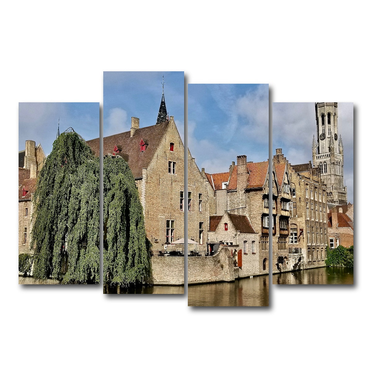 AUTO-MOCKUP WHITE | Bruges | 4 Piece | Gallery Wrap Canvas | group=4_normal