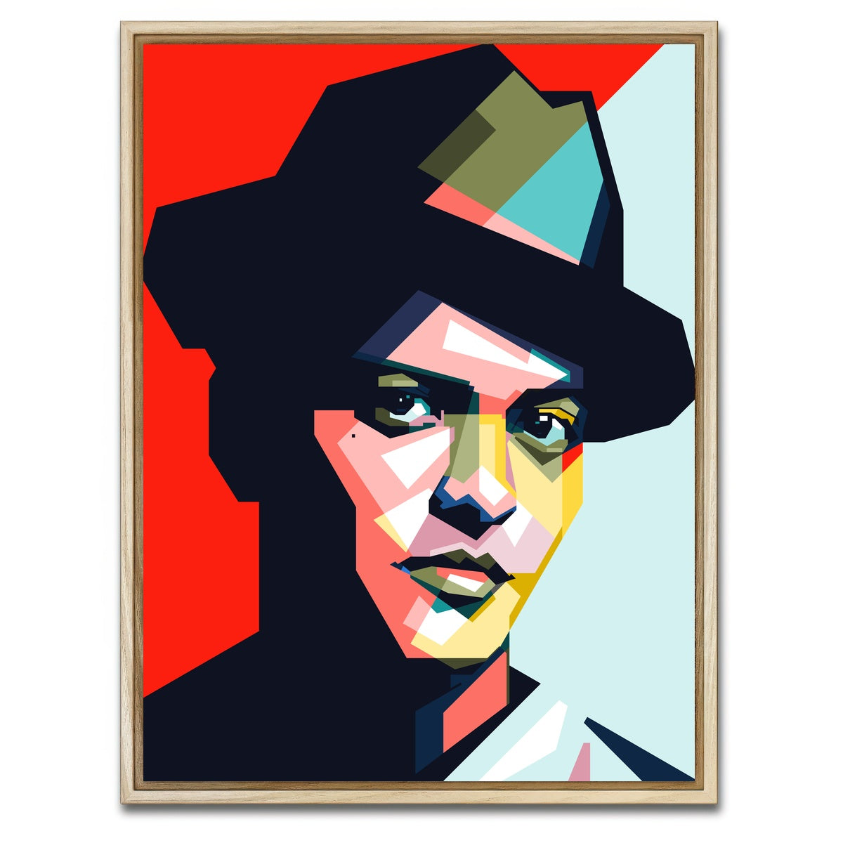 AUTO-MOCKUP WHITE | Bruno Mars Superstar | 1 Piece | Natural Framed Canvas | group=3x4