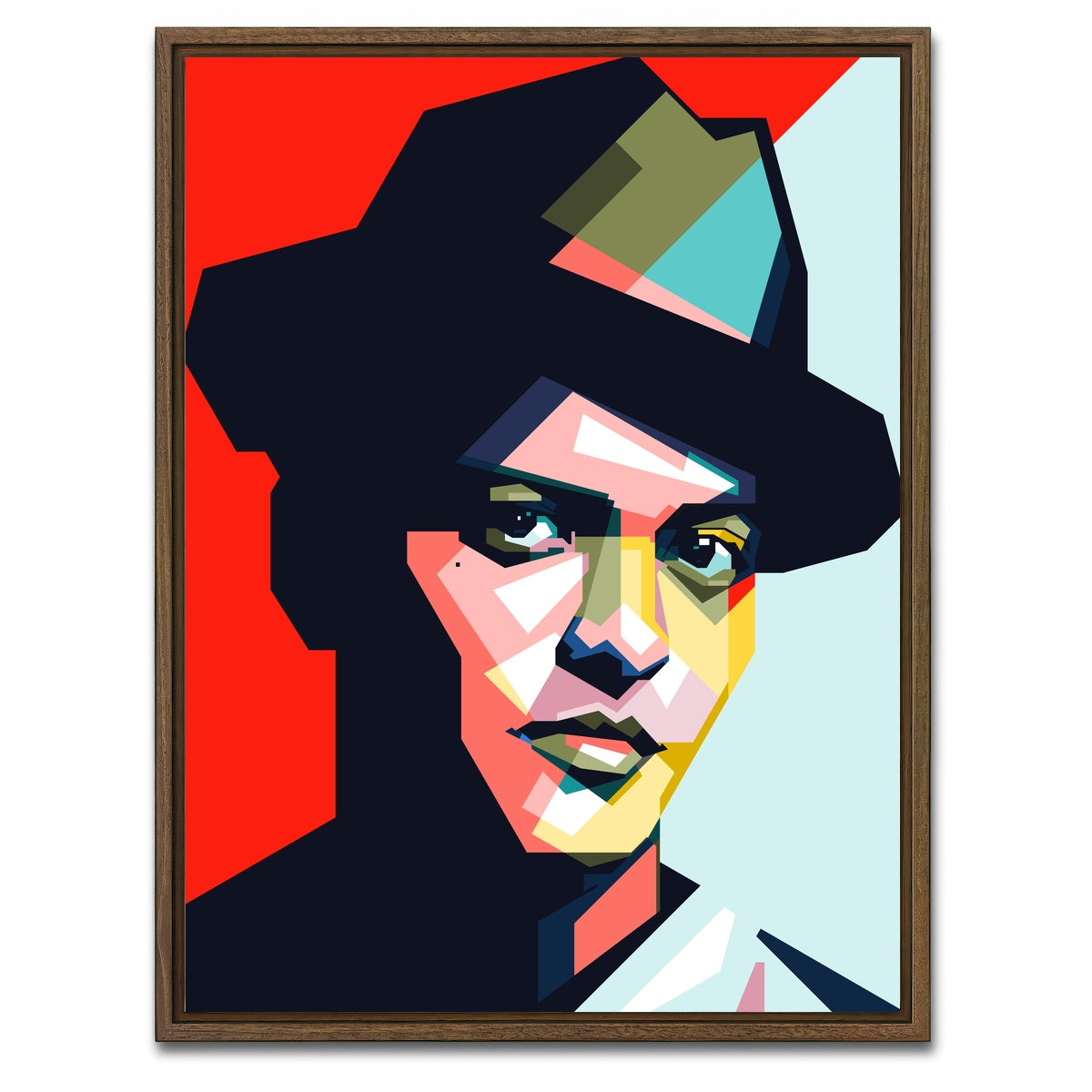 AUTO-MOCKUP WHITE | Bruno Mars Superstar | 1 Piece | Walnut Framed Canvas | group=3x4