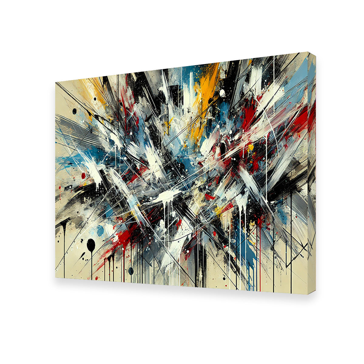 Brush Stroke and Splashes Wall Art