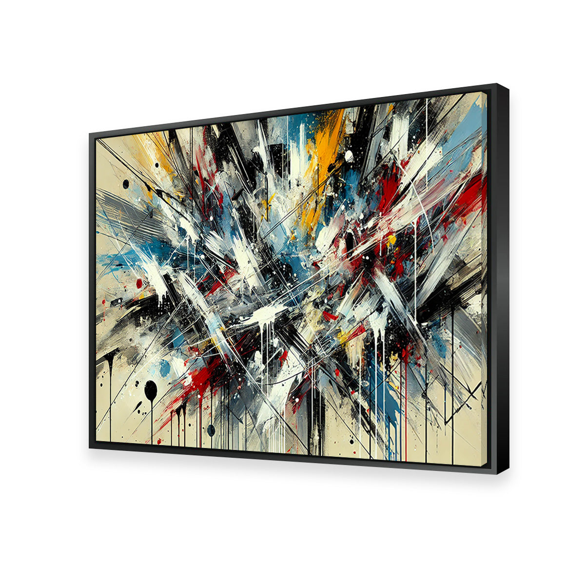 Brush Stroke and Splashes Wall Art