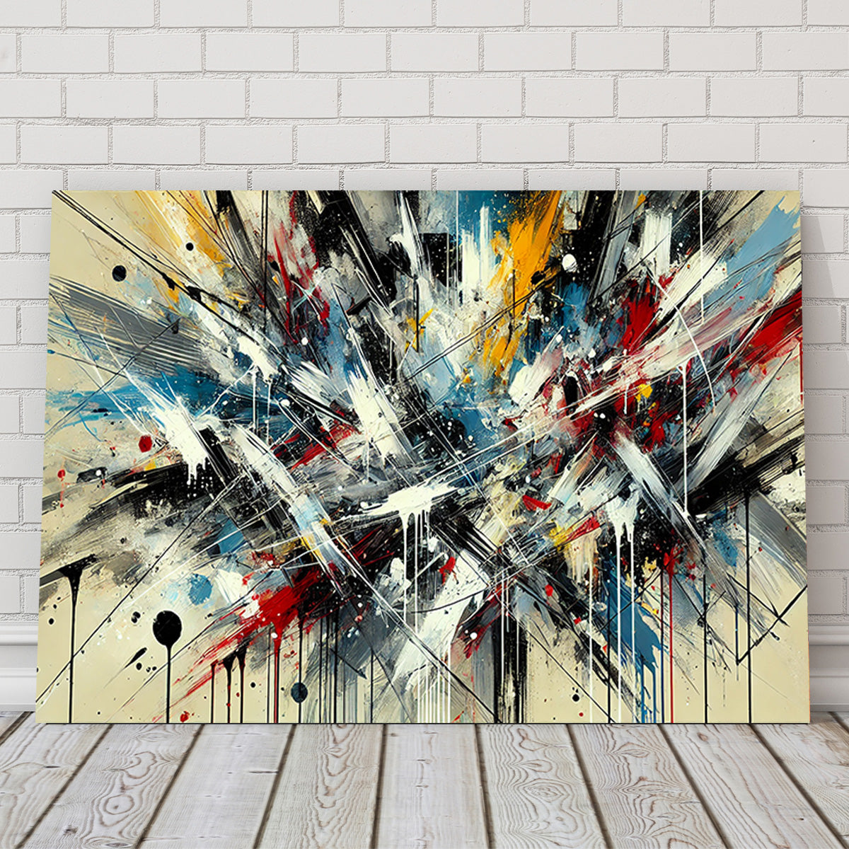 Brush Stroke and Splashes Wall Art