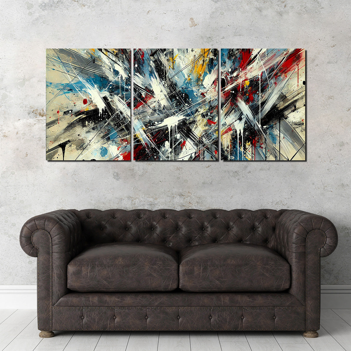 Brush Stroke and Splashes Wall Art