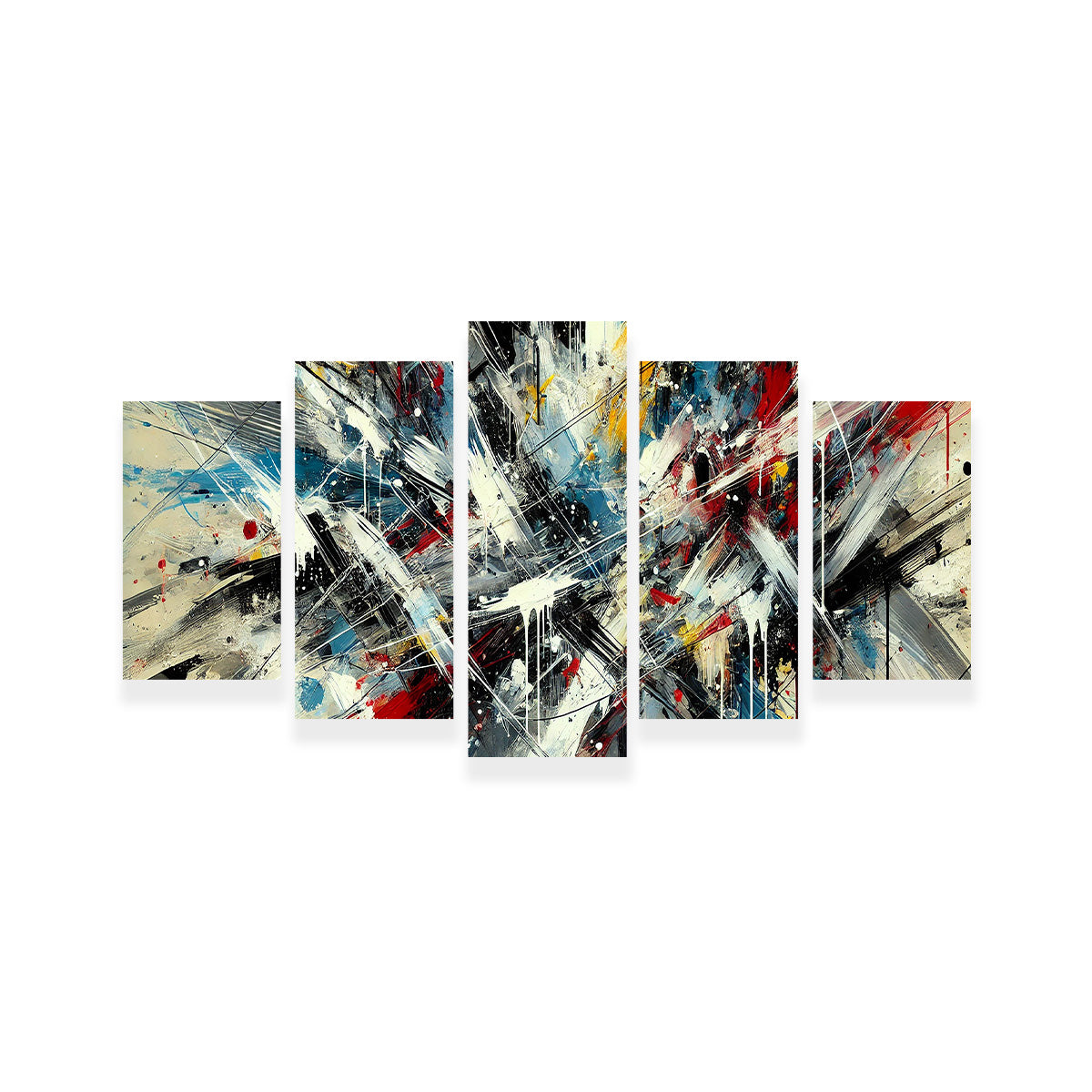 Brush Stroke and Splashes Wall Art