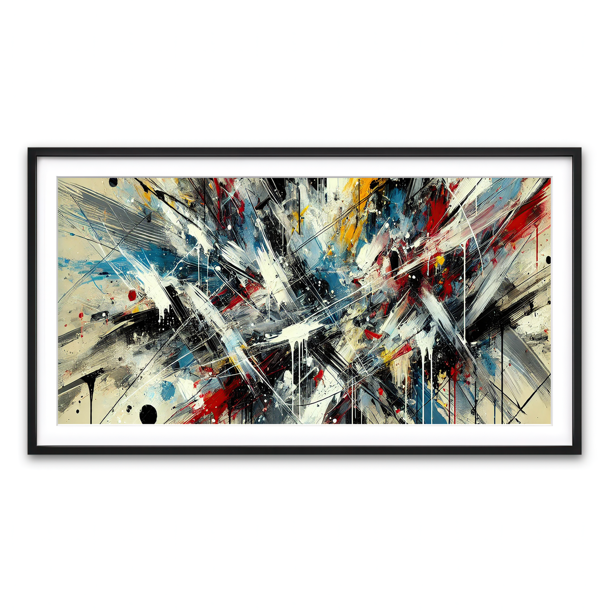 Framed Print 2x1 Black