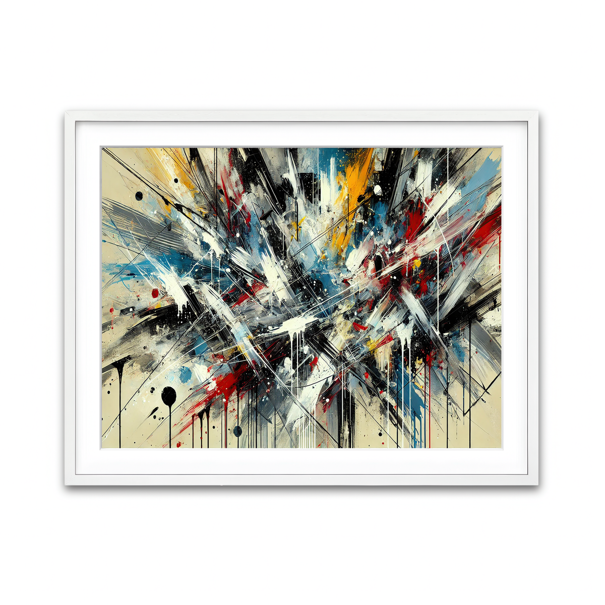 Framed Print 4x3 White