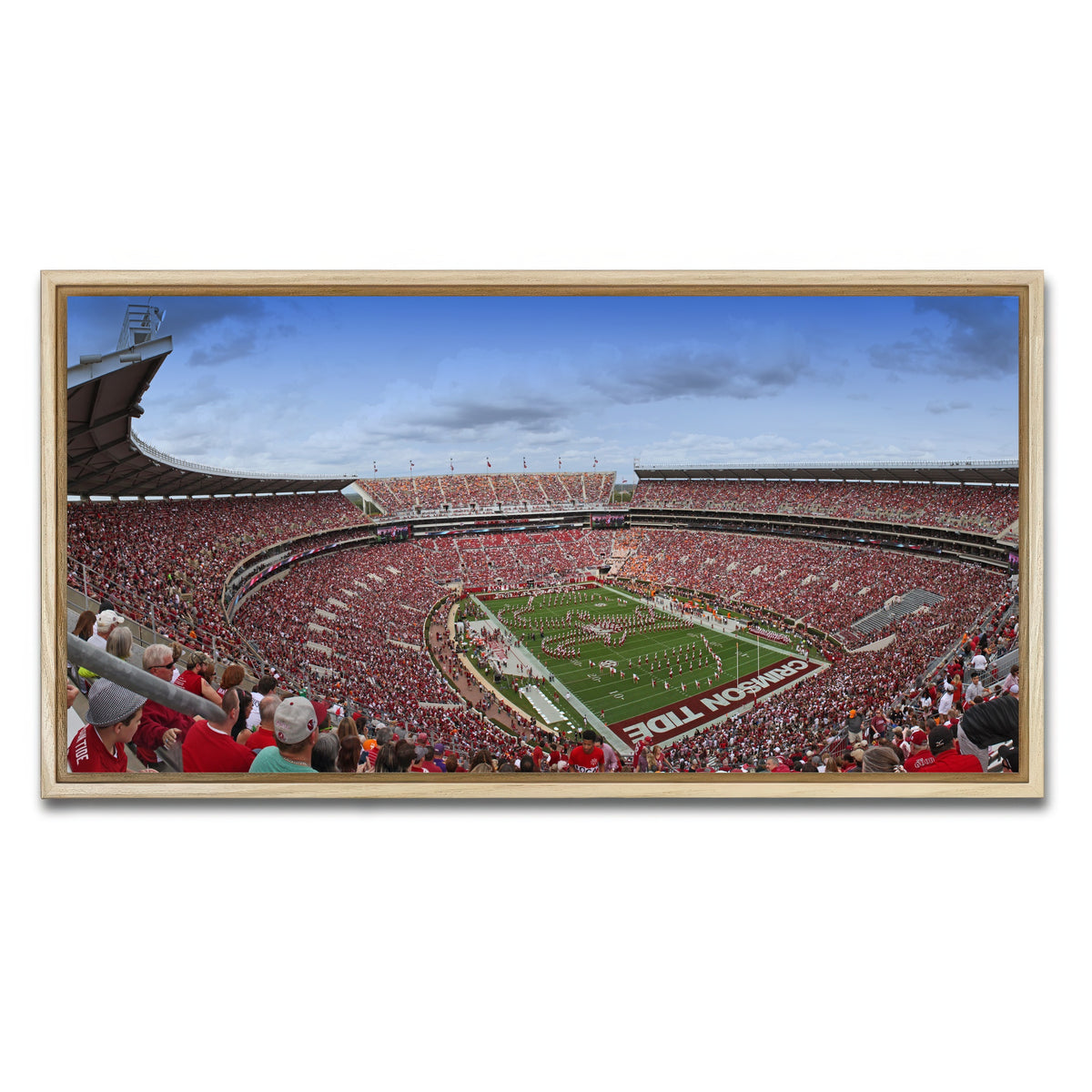 AUTO-MOCKUP WHITE | Bryant Denny Stadium | 1 Piece | Natural Framed Canvas | group=2x1