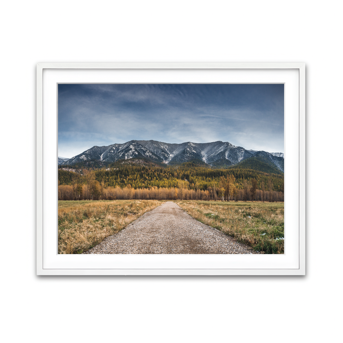 Framed Print 4x3 White