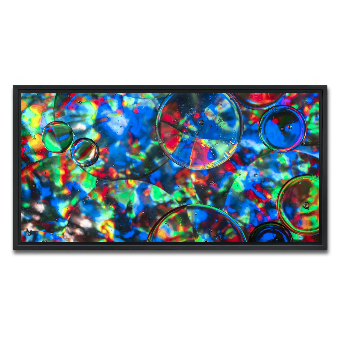 AUTO-MOCKUP WHITE | Bubbles | 1 Piece | Black Framed Canvas | group=2x1