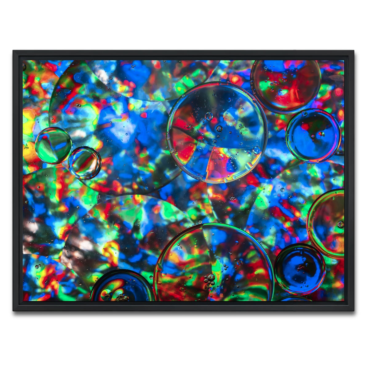 AUTO-MOCKUP WHITE | Bubbles | 1 Piece | Black Framed Canvas | group=4x3