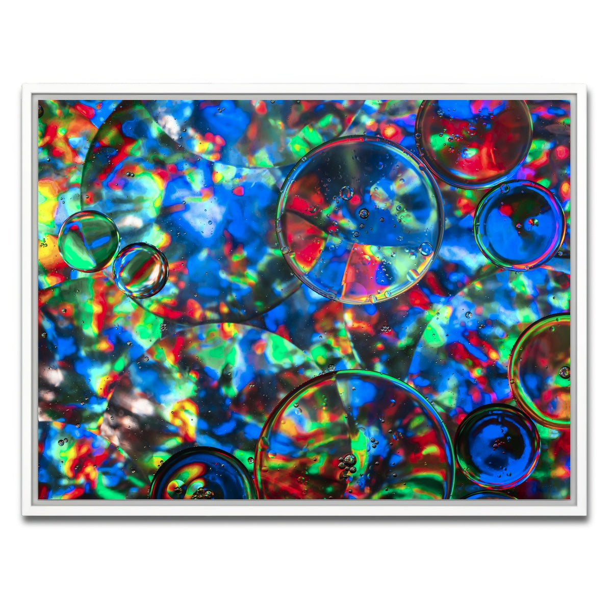AUTO-MOCKUP WHITE | Bubbles | 1 Piece | White Framed Canvas | group=4x3