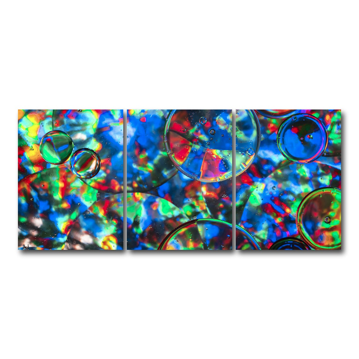 AUTO-MOCKUP WHITE | Bubbles | 3 Piece | Gallery Wrap Canvas | group=18x24