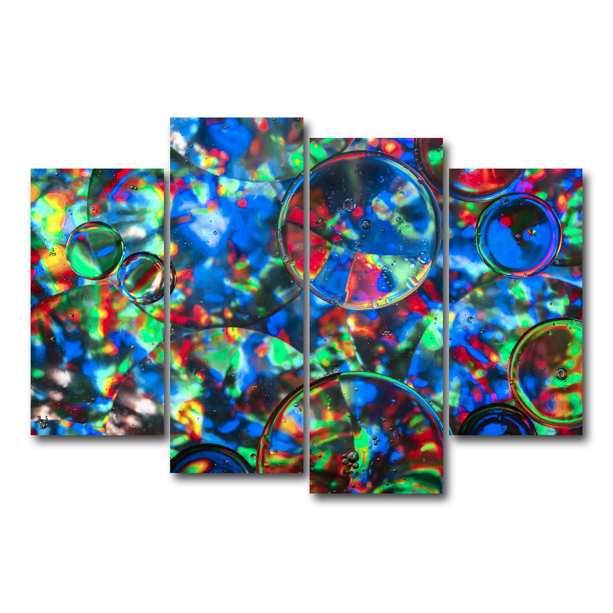 AUTO-MOCKUP WHITE | Bubbles | 4 Piece | Gallery Wrap Canvas | group=4_short