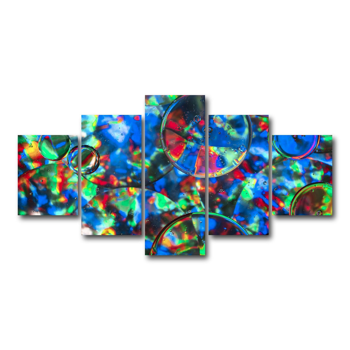 AUTO-MOCKUP WHITE | Bubbles | 5 Piece | Gallery Wrap Canvas | group=5_short