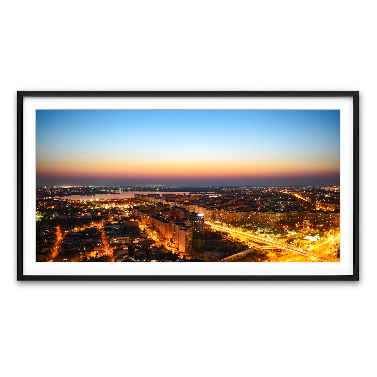 Framed Print 2x1 Black