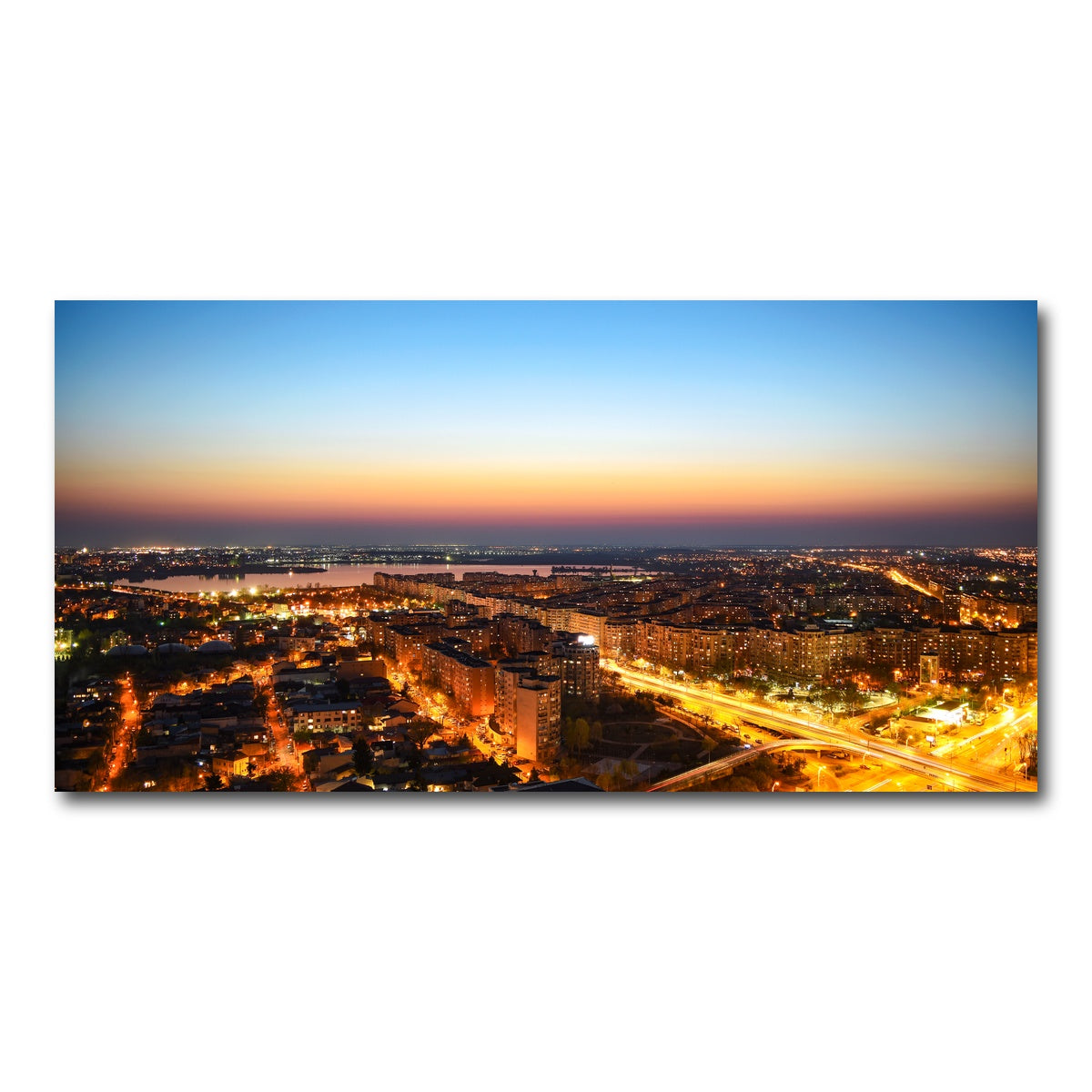 AUTO-MOCKUP WHITE | Bucharest Lights | 1 Piece | Gallery Wrap Canvas | group=2x1