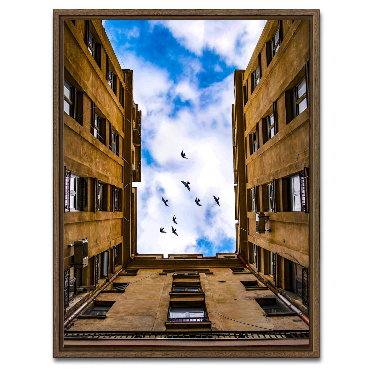 AUTO-MOCKUP WHITE | Bucharest Romania 3 | 1 Piece | Walnut Framed Canvas | group=3x4