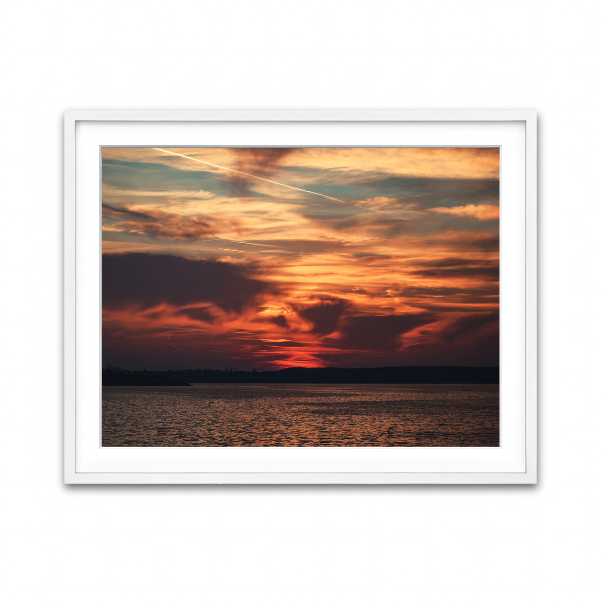 Framed Print 4x3 White