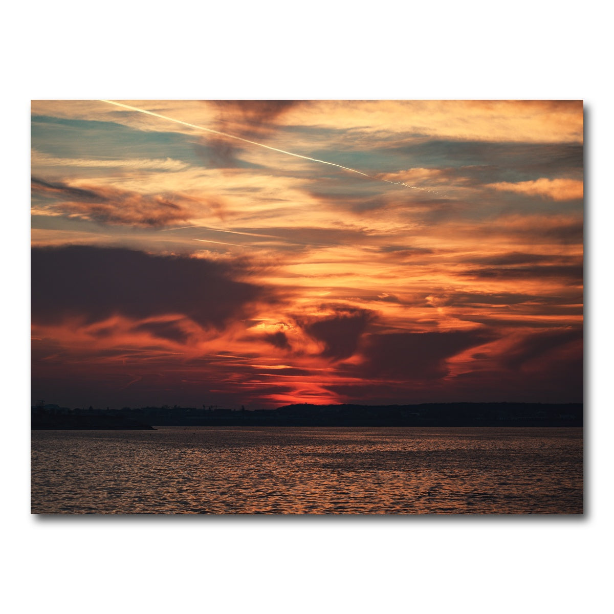 AUTO-MOCKUP WHITE | Bucharest Sunset 10 | 1 Piece | Gallery Wrap Canvas | group=4x3